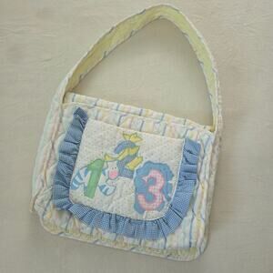 Vintage "123" Animals Quilted Bag
